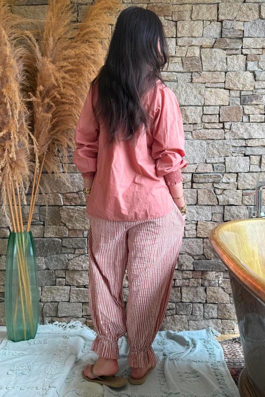 Larc Poet Blouse Soft Terracotta